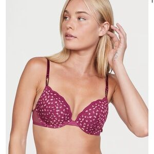 Victoria's Secret Burgundy Lace Bra